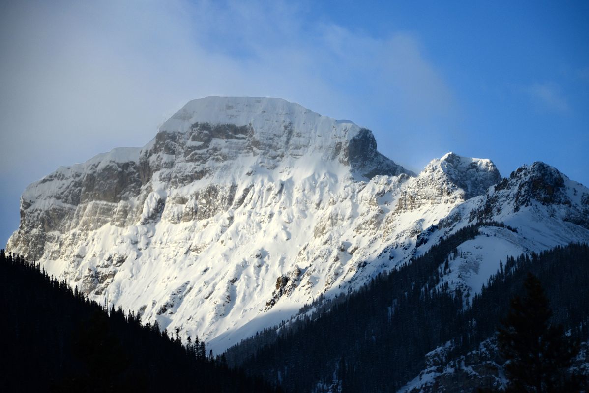 01B Eagle Mountain From Drive To Sunshine Ski Area Near Banff